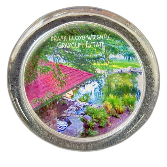 FRANK LLOYD WRIGHT Architect Graycliff Estate Paperweight - Picture 3 of 10